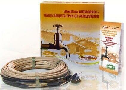 Электрическая система обогрева трубопроводов "Heatline-АНТИФРИЗ" 17 Вт